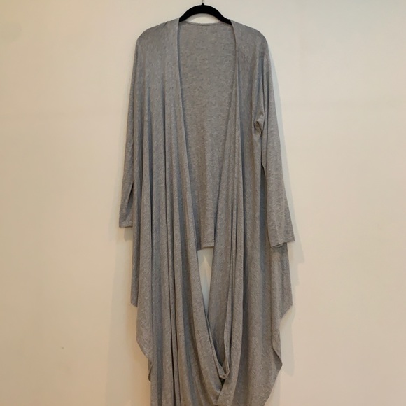 NORMA KAMALI Grey Sweater/Wrap - Picture 2 of 4